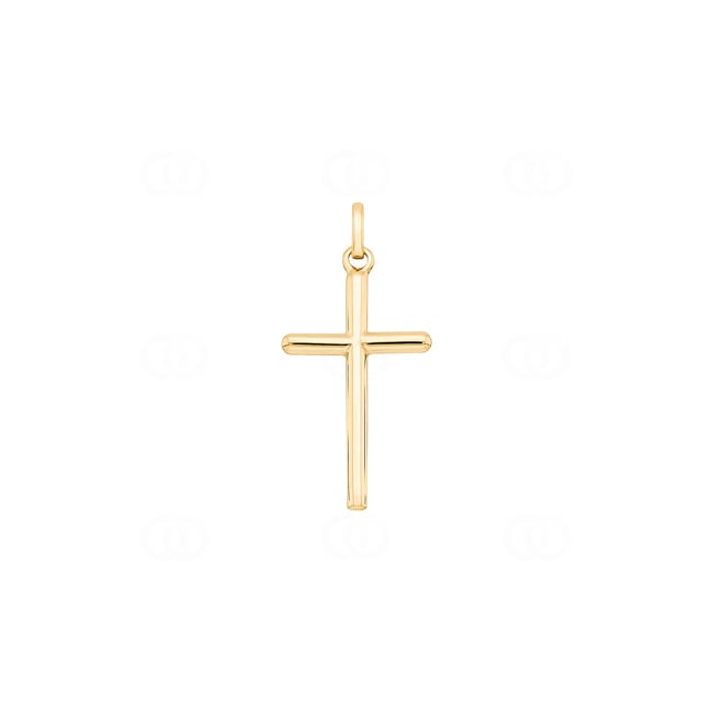 Pendentif or jaune 750/18 ct Croix 16x27mm - P62