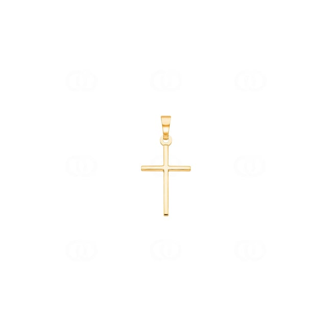 Pendant 750/18 K Yellow Gold Cross - AKR1003