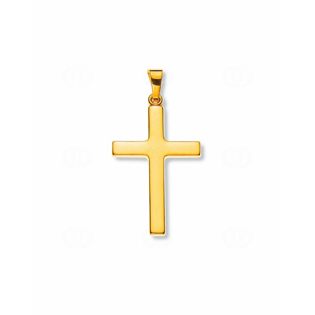Pendant 750/18 K Yellow Gold Cross - AKR1006