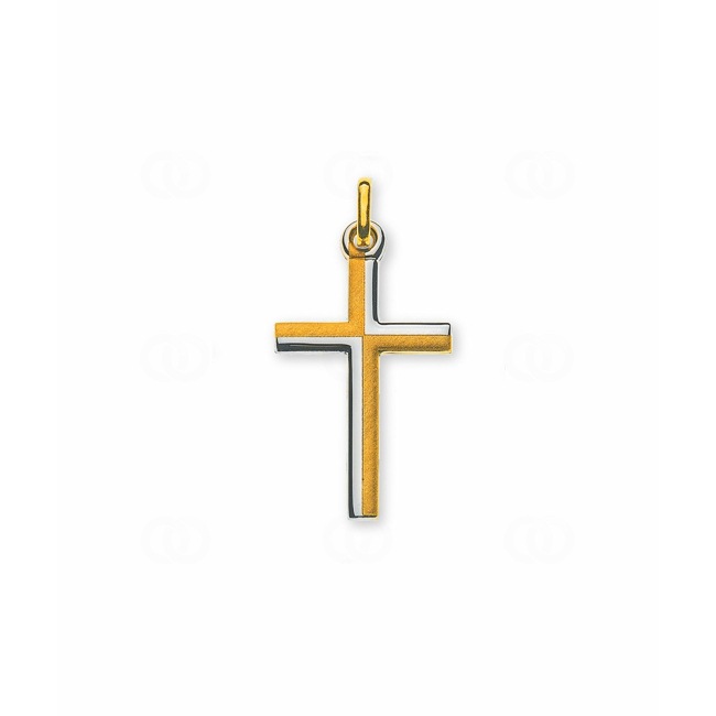 Anhänger 750/18 K Gelbgold Kreuz - AKR1019