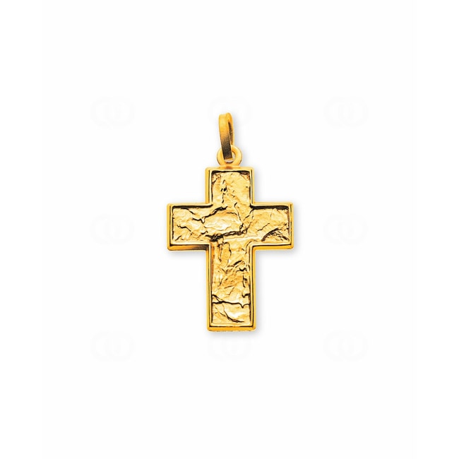 Pendant 750/18 K Yellow Gold Cross - AKR1020