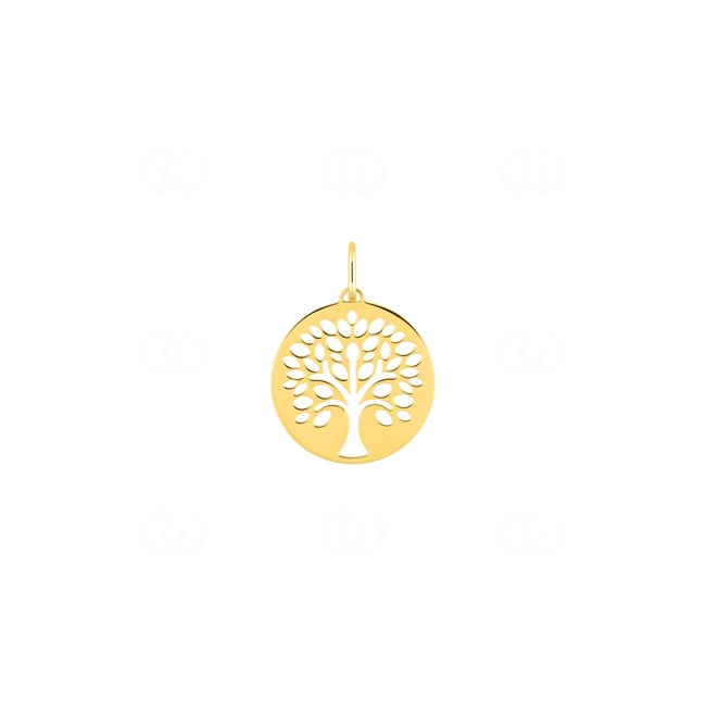 Pendentif or jaune 750/18 ct Arbre de vie Ø 15mm Pendentif or jaune 750/18 ct Arbre de vie Ø 15mm - 3.7208.00