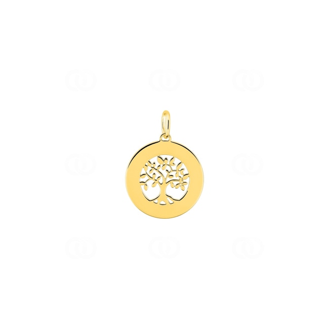 Pendentif or jaune 750/18 ct Arbre de vie Ø 15mm - 3.7444.00