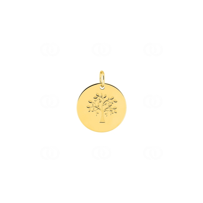 Pendentif or jaune 750/18 ct Arbre de vie Ø 16mm Pendentif or jaune 750/18 ct Arbre de vie Ø 16mm - 3.7447.00
