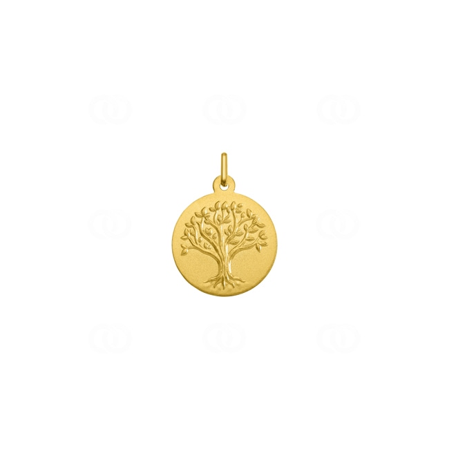Pendentif or jaune 750/18 ct Arbre de vie Ø 18mm Pendentif or jaune 750/18 ct Arbre de vie Ø 18mm - AY1021