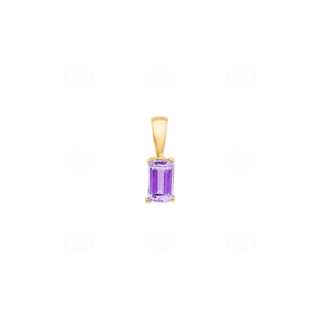 Anhänger 750/18 K Gelbgold mit Amethyst - 679601A