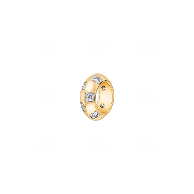 Anhänger 750/18 K Gelbgold mit Diamanten 0.25 ct H/si - AN-73405-GG