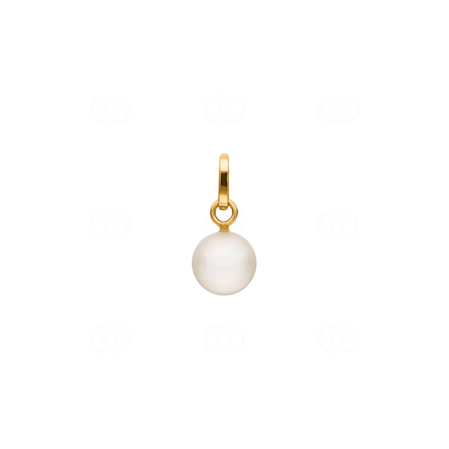 Pendant 750/18 K Yellow Gold with Freshwater Pearl Ø 6mm - 8261.1P