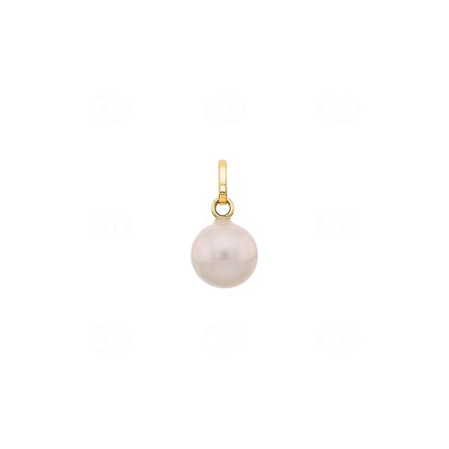 Pendant 750/18 K Yellow Gold with Freshwater Pearl Ø 8mm - 8260.1P