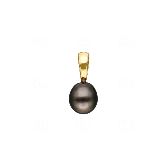 Pendant 750/18 K Yellow Gold with Tahitian Pearl Ø 9mm - 8256.1TA