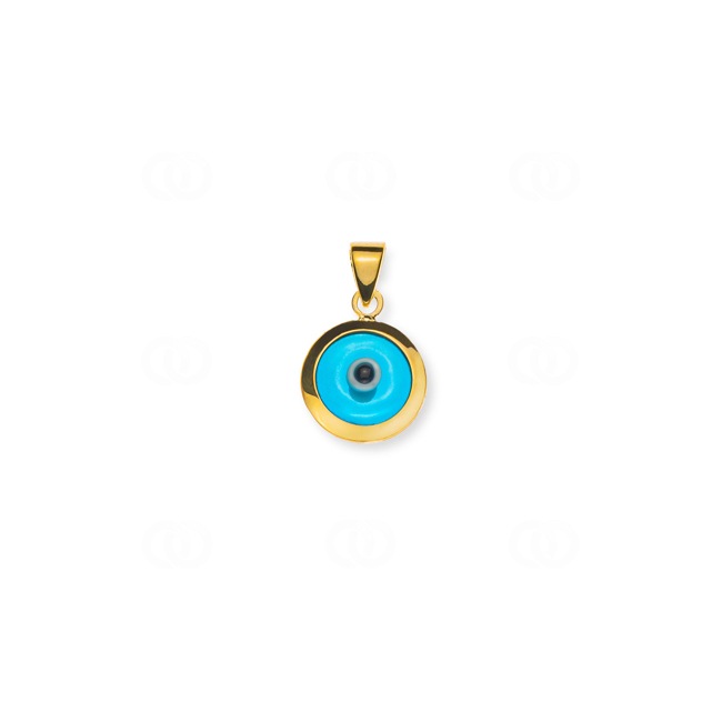 Anhänger 750/18 K Gelbgold Nazar-Amulett - AGO1125