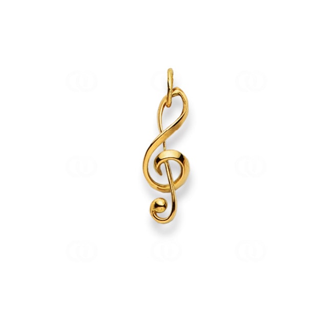 Pendant 750/18 K Yellow Gold Clef - 1156.08066/0003