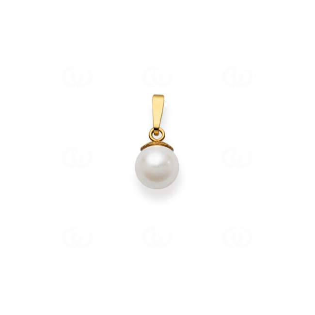 Anhänger 750/18 K Gelbgold mit Akoya-Kulturperle Ø 7.0mm - 1151.06145/0003