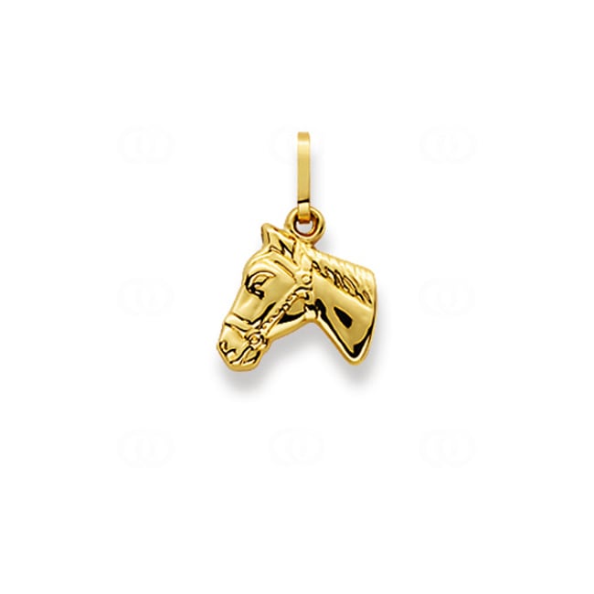 Pendant 750/18 K Yellow Gold Horse - 1156.08626/0001