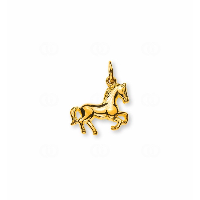 Pendant 750/18 K Yellow Gold, Horse - AGO1011