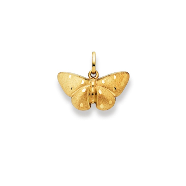 Pendant 750/18 K Yellow Gold Butterfly - 1156.07716/0001