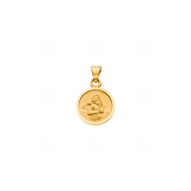 Pendant 750/18 K Yellow Gold Guardian Angel - AME100410