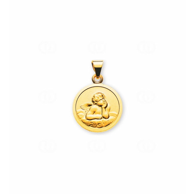 Pendant 750/18 K Yellow Gold Guardian Angel - AME100412