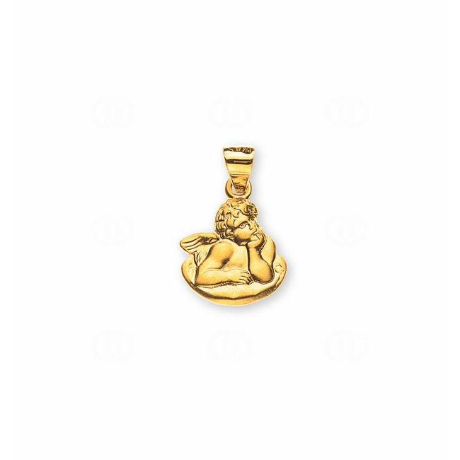 Pendentif or jaune 750/18 ct Ange gardien - AME1005