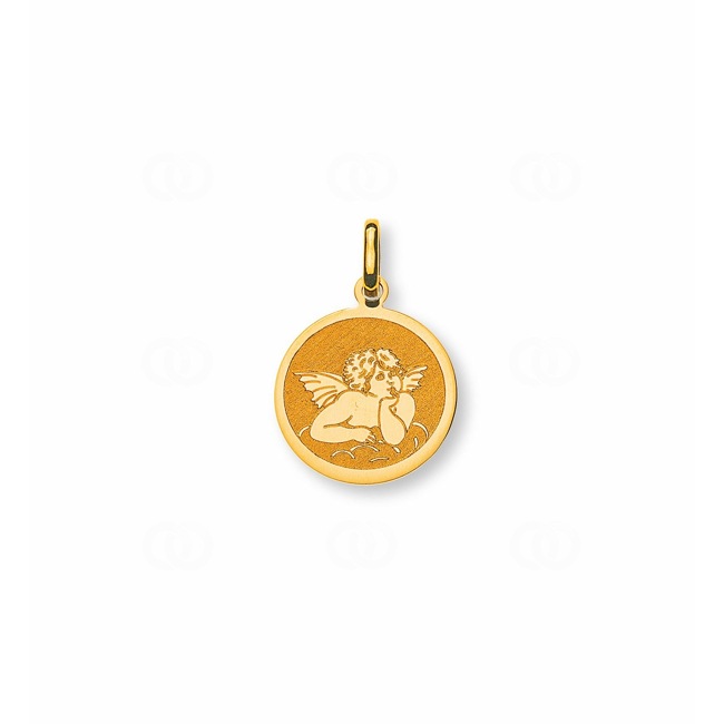 Pendentif or jaune 750/18 ct Ange gardien - AME100612
