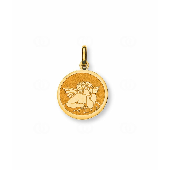 Pendentif or jaune 750/18 ct Ange gardien - AME100614