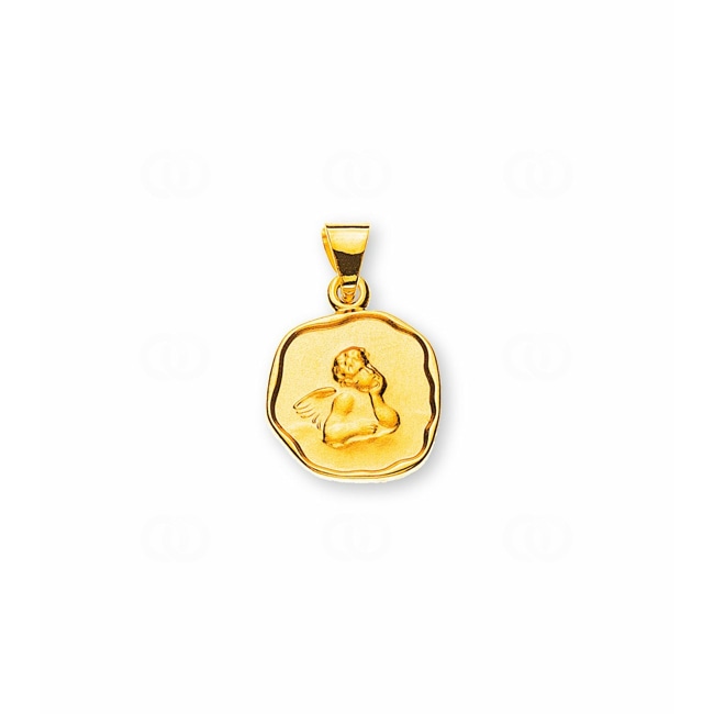 Pendant 750/18 K Yellow Gold Guardian Angel - AME1008