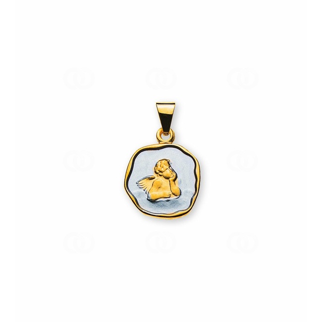 Pendant 750/18 K Yellow Gold Guardian Angel - AME1009