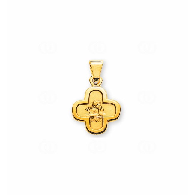 Pendant 750/18 K Yellow Gold Guardian Angel - AME1014