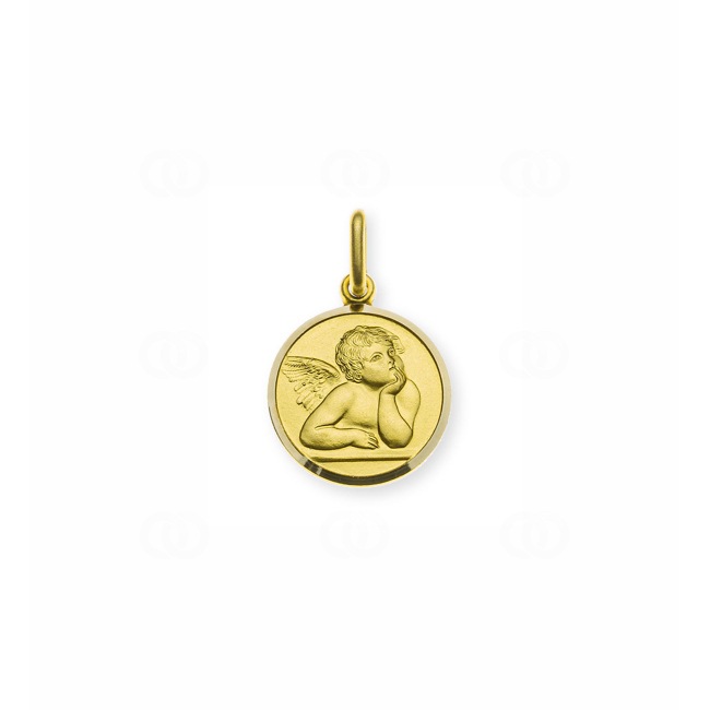 Pendentif or jaune 750/18 ct Ange gardien - AME104414