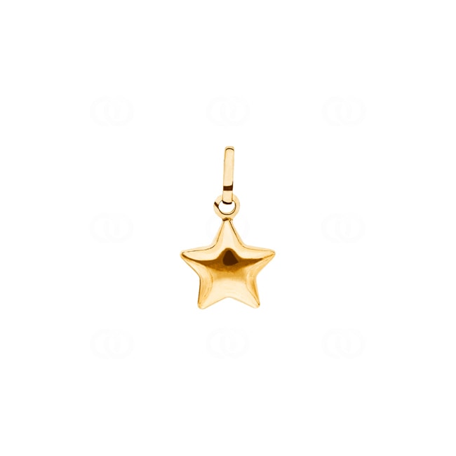 Pendant 750/18 K Yellow Gold Star - AGO1018