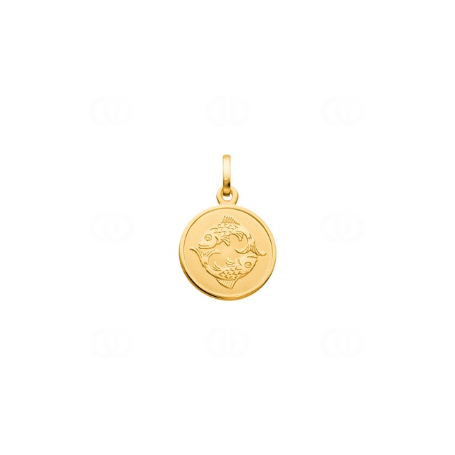 Pendentif or jaune 750/18 ct, Signe du zodiaque Poisson - 1154.05005/0300