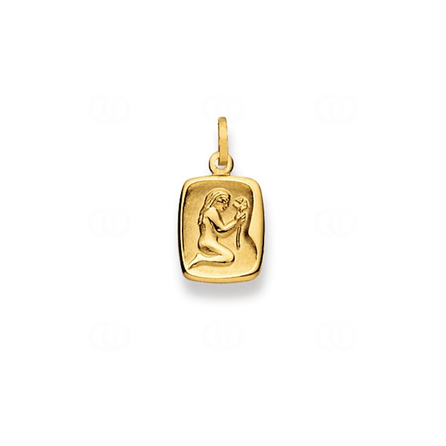 Pendentif or jaune 750/18 ct, Signe du zodiaque Vierge Pendentif or jaune 750/18 ct, Signe du zodiaque Vierge - 1154.06037/0900