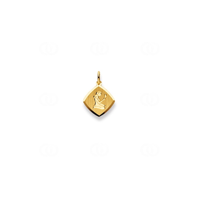 Pendentif or jaune 750/18 ct, Signe du zodiaque Vierge - 1154.06042/0900
