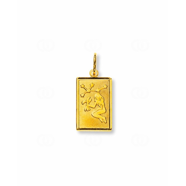 Pendentif or jaune 750/18 ct, Signe du zodiaque Vierge Pendentif or jaune 750/18 ct, Signe du zodiaque Vierge - AST1009