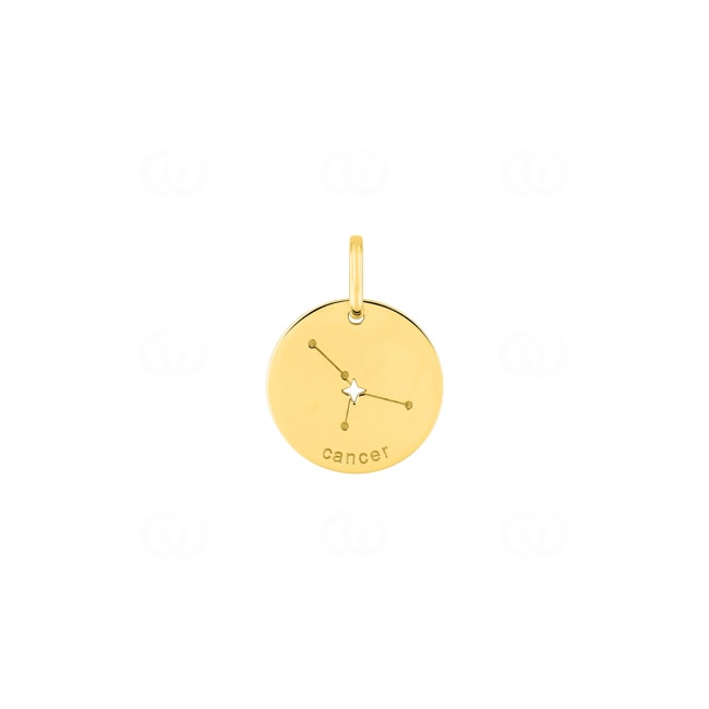 Anhänger 750/18 K Gelbgold Sternzeichen Krebs - Spanische Version - E3.7260.0