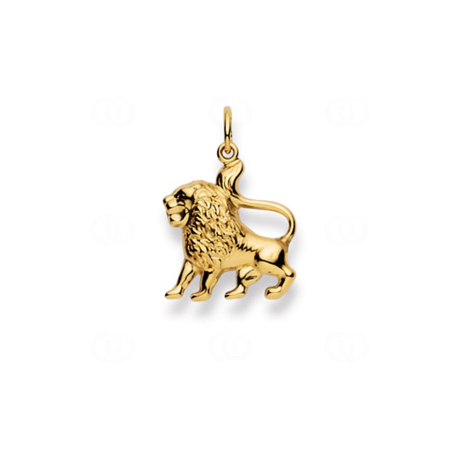 Pendentif or jaune 750/18 ct, Signe du zodiaque Lion - 1154.06020/0080