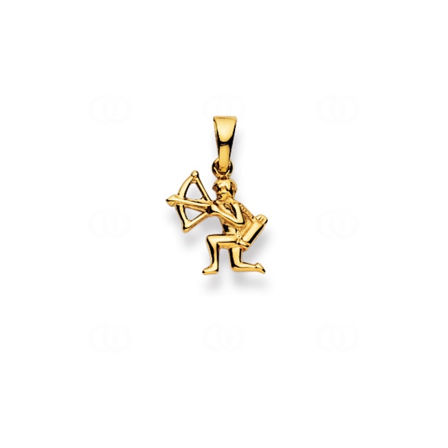 Pendentif or jaune 750/18 ct Signe du zodiaque sagittaire - 1154.06017/0120