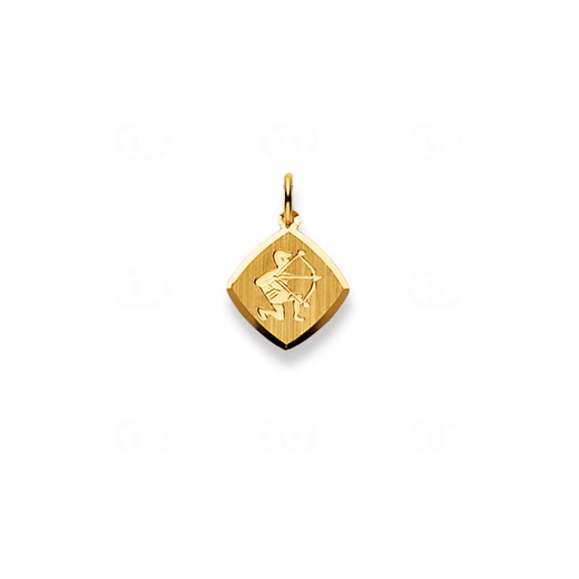 Pendant 750/18 K Yellow Gold, Astrological sign of Sagittarius - 1154.06042/1200
