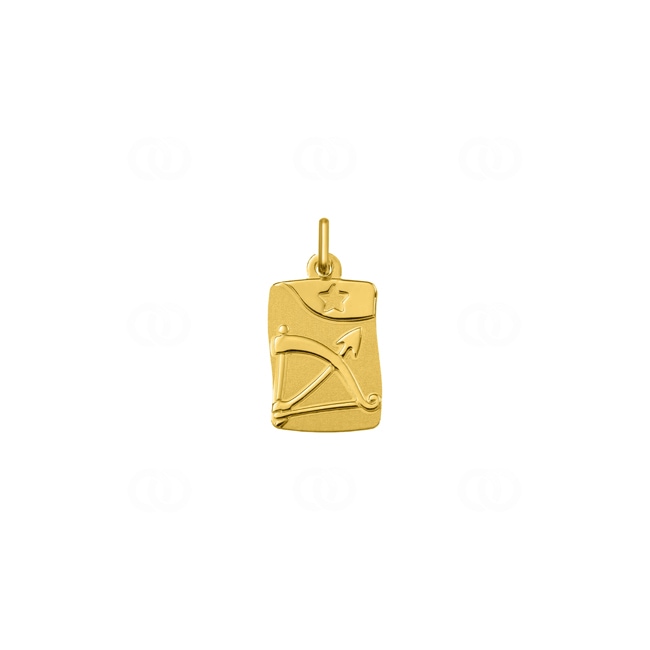 Pendentif or jaune 750/18 ct Signe du zodiaque sagittaire - AY5010
