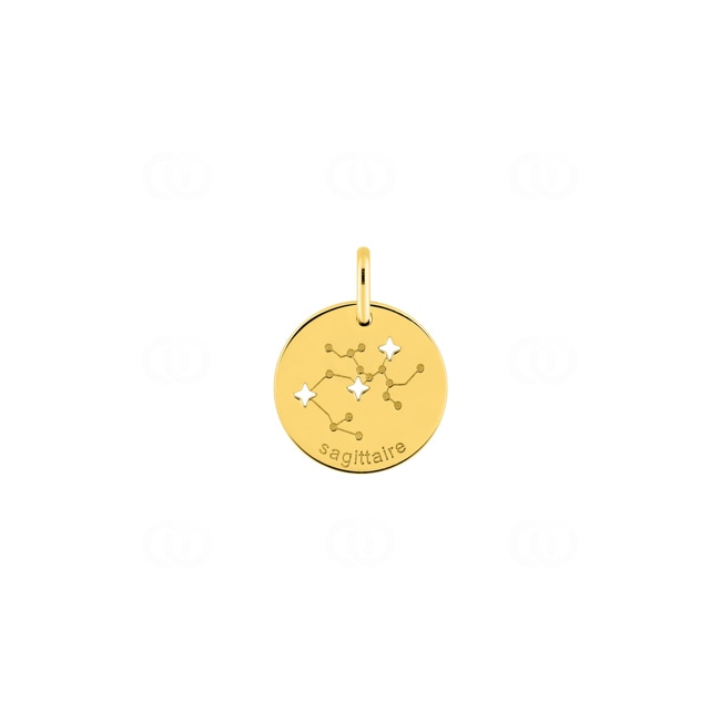 Pendentif or jaune 750/18 ct Signe du zodiaque sagittaire - 3.7265.00
