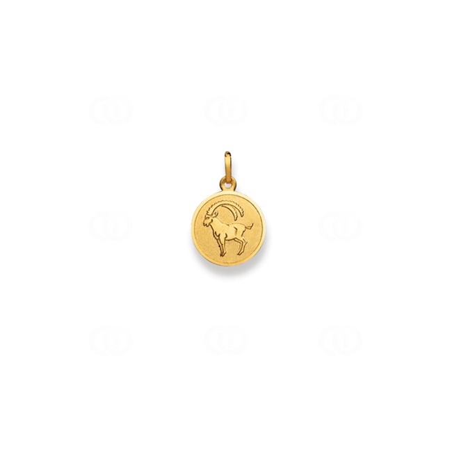Pendentif or jaune 750/18 ct, Signe du zodiaque Capricorne Pendentif or jaune 750/18 ct, Signe du zodiaque Capricorne - 1154.05005/0100