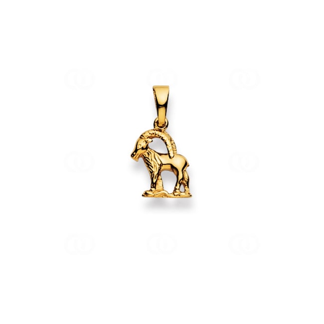 Pendant 750/18 K Yellow Gold, Astrological sign of Capricorn - 1154.06017/0010