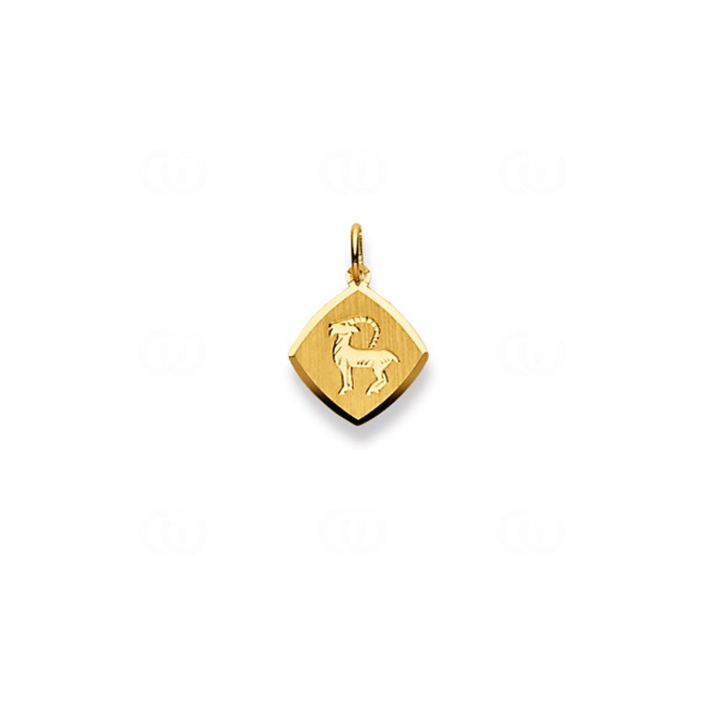 Pendant 750/18 K Yellow Gold Astrological Sign of Capricorn - 1154.06042/0100