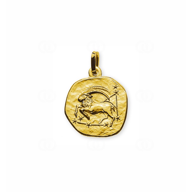 Pendant 750/18 K Yellow Gold Astrological Sign of Capricorn - AST1049
