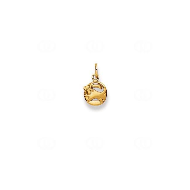 Pendentif or jaune 750/18 ct Signe du zodiaque taureau - 1154.06035/0500