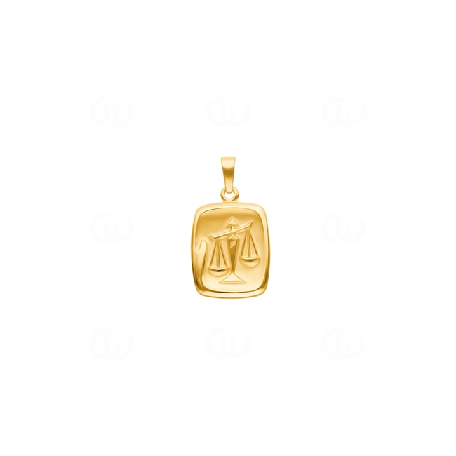 Pendentif or jaune 750/18 ct, Signe du zodiaque Balance - 1154.06029/0100