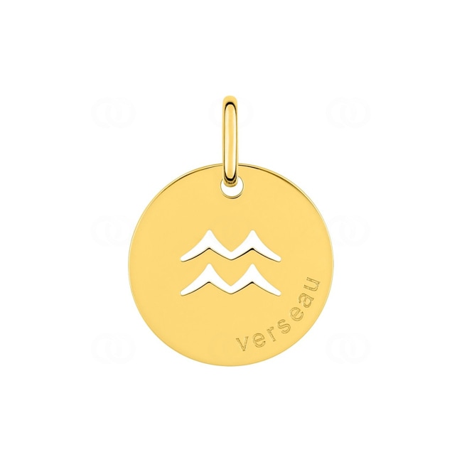 Pendant 750/18 K Yellow Gold, Astrological sign of Aquarius Pendant 750/18 K Yellow Gold, Astrological sign of Aquarius - 73243