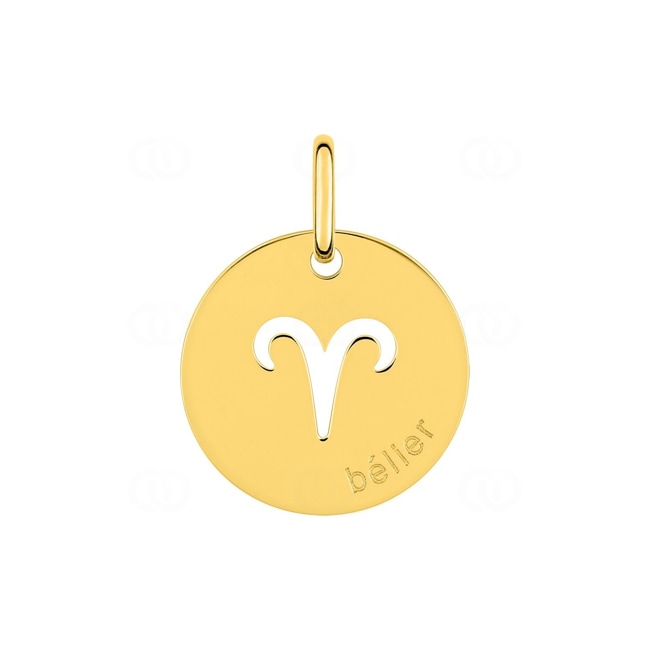 Anhänger 750/18 K Gelbgold Sternzeichen Widder - 73232