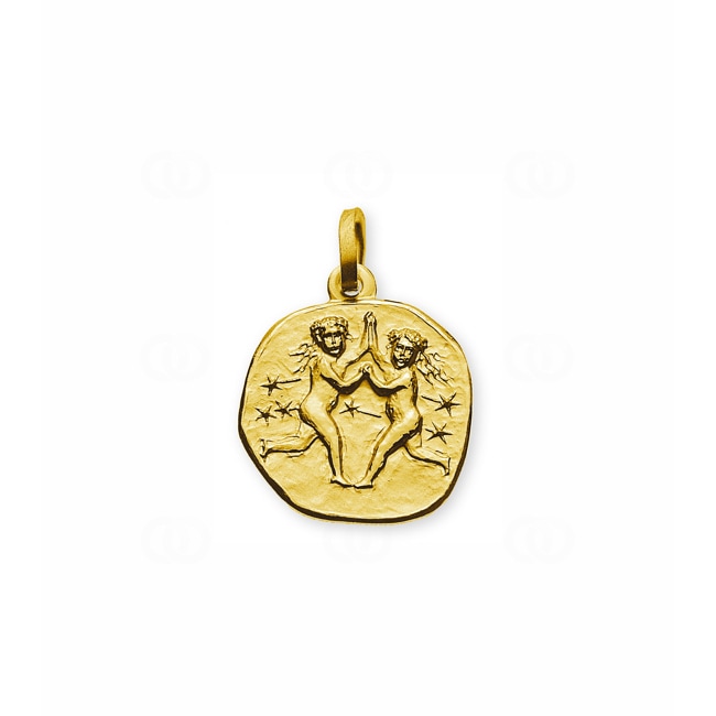 Anhänger 750/18 K Gelbgold Sternzeichen Zwillinge - AST1054