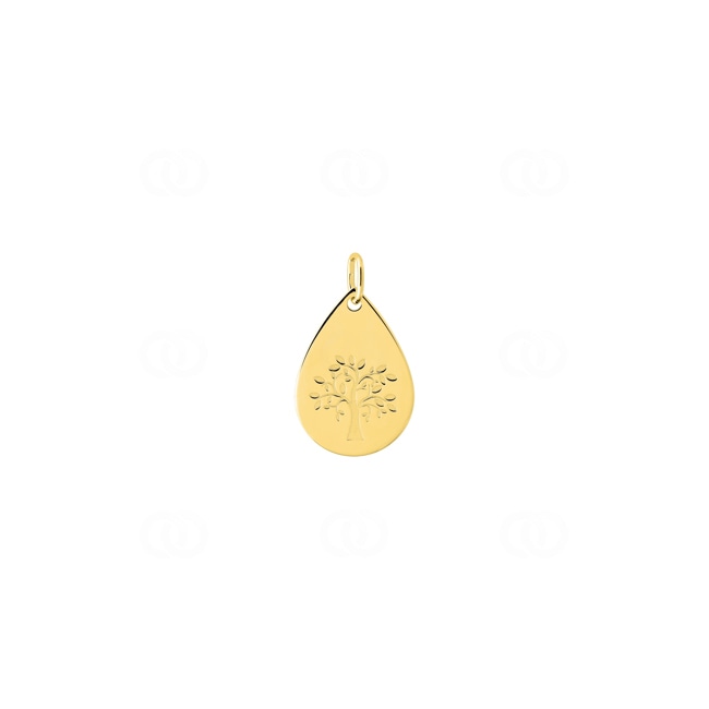 Pendentif or jaune 750/18 ct Goutte avec arbre de vie Pendentif or jaune 750/18 ct Goutte avec arbre de vie - 3.7449.00